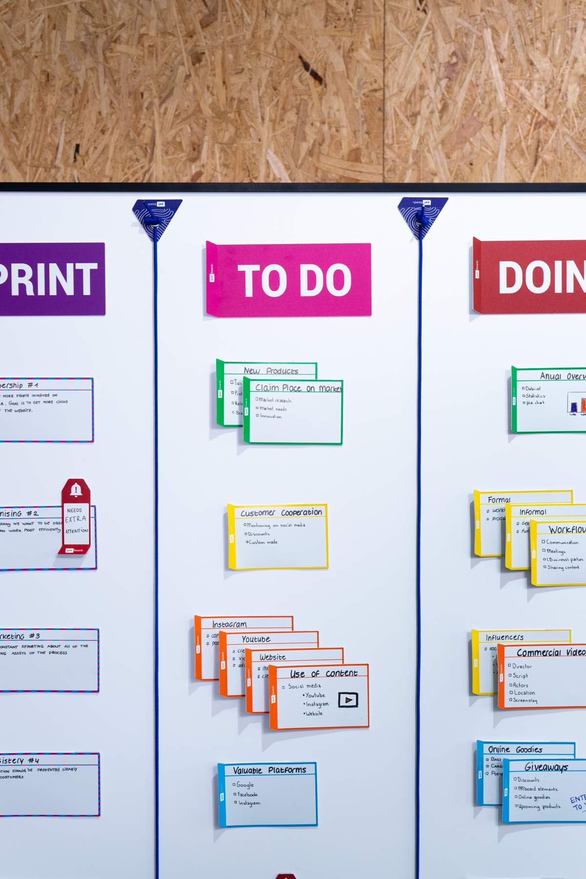 PATboard Full Toolset Magnetic - Scrum Board and kanban Board - Scrum Cards and kanban Cards Full Set for Agile Project Management - Enhance Visual Collaboration with This Agile Tool kit