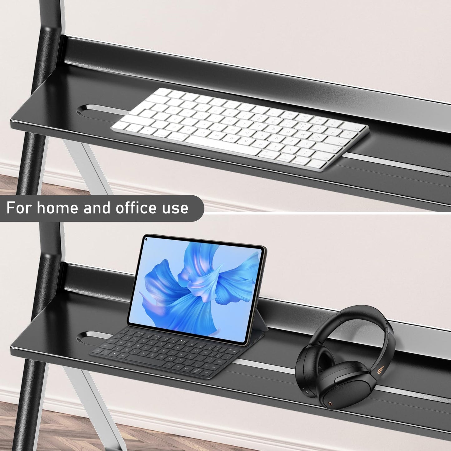 Glidesync Smart Board Stand for 55"- 86'' Interactive Whiteboard, Mobile Stand for Smart Whiteboard, Lockable Wheels Black