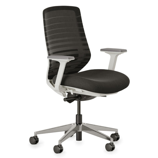 Branch Ergonomic Chair - A Versatile Desk Chair with Adjustable Lumbar Support, Breathable Mesh Backrest, and Smooth Wheels - Experience Optimal Comfort and Support - Black