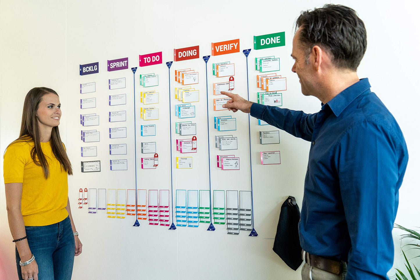 PATboard Full Toolset Magnetic - Scrum Board and kanban Board - Scrum Cards and kanban Cards Full Set for Agile Project Management - Enhance Visual Collaboration with This Agile Tool kit